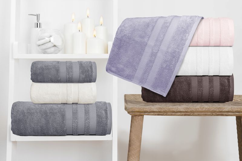 Ręcznik River 70x130 gruby bawełna Greno brązowy zdjęcie 7