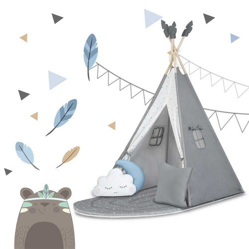 Namiot tipi dla dzieci NK-406 Nukido - szary na Arena.pl