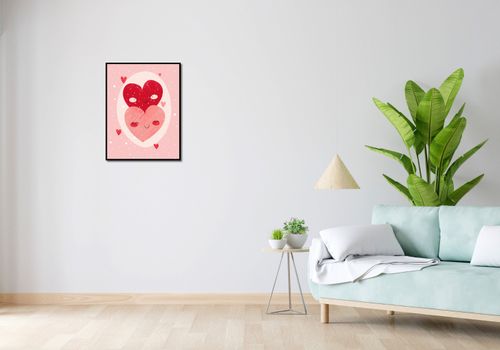 Plakat 50x65cm Ciepło Serca na Arena.pl