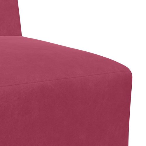 Sofa Fotel Wino Czerwone 55 cm Aksamit na Arena.pl