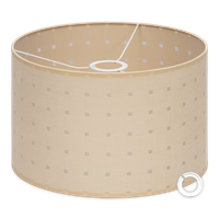Abażur tkaninowy beżowy 30x20 cm E27 E14 Cerlux – elegancki klosz do lampy