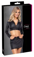 cottelli party komplet klubowy top i mini spodnica czarny xl