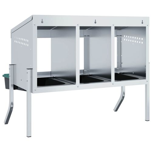 Kurnik lęgowy 3 komory z nogami ocynkowana stal na Arena.pl