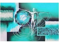 60X40CM TAŃCZĄCE POSTACIE NIEBIESKIM OBRAZ DRUK