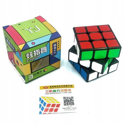 Kostka logiczna układanka logiczna YJ moyu GuanLong 3x3x3 Magic Cube Black na Arena.pl