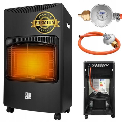 Piecyk gazowy na butle gaz grzejnik FIXO ZESTAW 4,2kW piec reduktor wąż LPG na Arena.pl