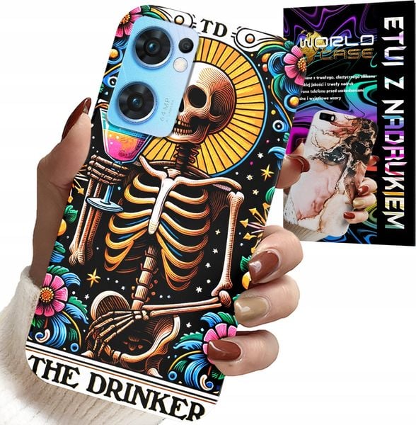 ETUI DO OPPO RENO7 5G - THE DRINKER ALKO WINKO DRINK WZORY CASE zdjęcie 1