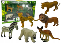 Zestaw Figurek Afryka Dzikie Zwierzęta Kangur Zebra Lean Toys Zabawki
