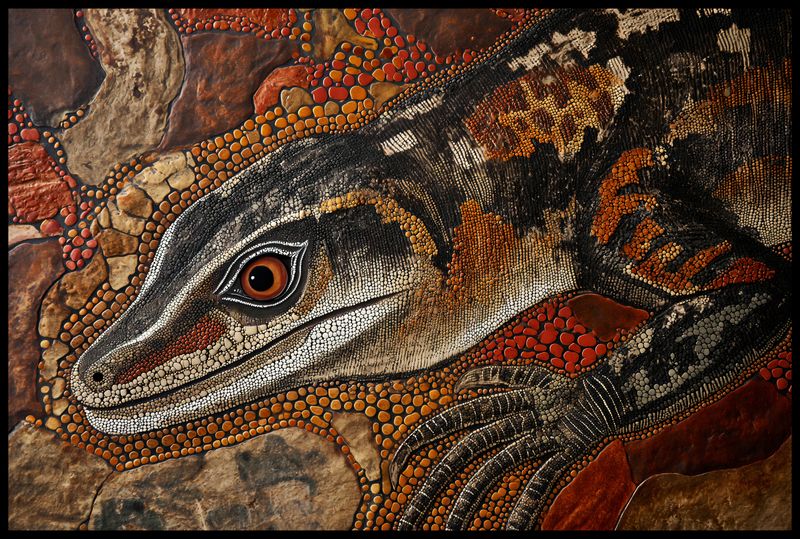 Plakat 91,5x61cm Oko Jaszczurki zdjęcie 2