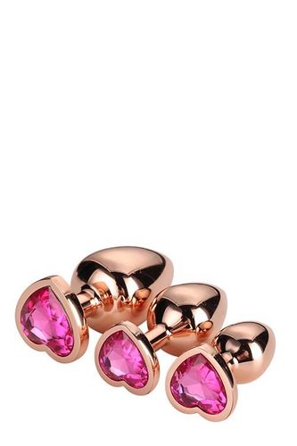 gleaming love rose gold plug set na Arena.pl