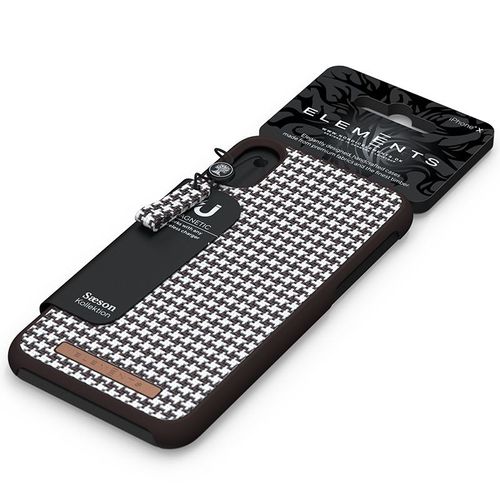 Nordic Elements Saeson Idun - Materiałowe etui iPhone 8 Plus / 7 Plus / 6s Plus / 6 Plus (Dark Brown Pattern 2) na Arena.pl
