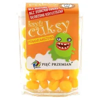 Cukierki Ksylicuksy Bezglutenowe Pomarańczowe, 13 g - Pięć Przemian