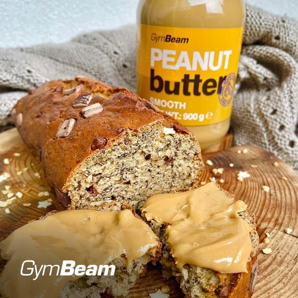 MASŁO ORZECHOWE 100% PEANUT BUTTER BEZ CUKRU SOLI GŁADKIE GymBeam 900g zdjęcie 10