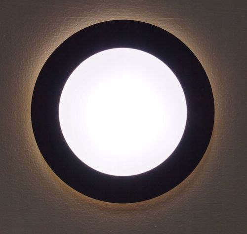 Oprawa schodowa oświetlenie schodowe LED 230V OKRĄGŁA BIAŁA Czujnik Ruchu na Arena.pl