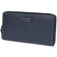 kolorowy długi portfel skórzany damski bellugio - granatowy