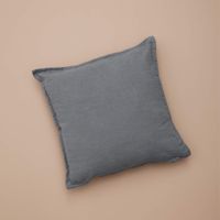 Lniana poszewka na poduszkę Merida w kolorze szarym