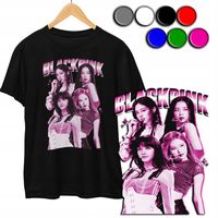 KOSZULKA DZIECIĘCA T-SHIRT Z NADRUKIEM - KPOP BLACK PINK BP - XXS 98-104