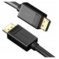 kabel displayport do displayport ugreen dp102, 4k, 3d, 1m (czarny)