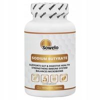Maślan Sodu 600 mg - 120 kapsułek - Jelita, Odporność, Trawienie - Sowelo