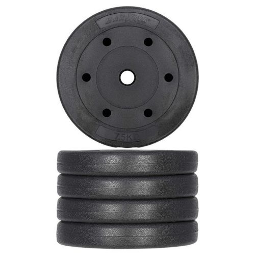 MAXXIVA Zestaw obciążników do hantli, 2 x 7,5 kg, cement na Arena.pl