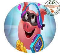 Opłatek na tort Coin Master