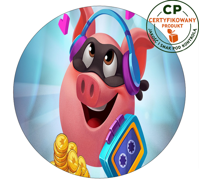 Opłatek na tort Coin Master zdjęcie 1