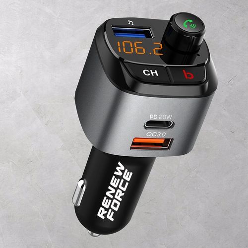 NAJMOCNIEJSZY Transmiter bluetooth FM samochodowy ładowarka 36W QC3.0 USB-C na Arena.pl