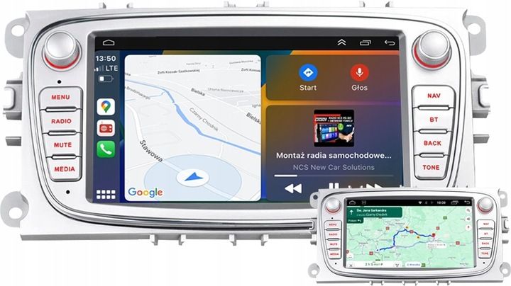 RADIO NAWIGACJA ANDROID FORD KUGA S-MAX GALAXY MONDEO FOCUS C-MAX BLUETOOTH zdjęcie 12