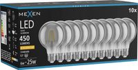 MEXEN VINTIS 10X ŻARÓWKA FILAMENT LED E27 G80 6W CIEPŁA 2200K 450 LM SMOKE