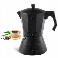 DUŻA KAWIARKA EKSPRES ZAPARZACZ DO KAWY 450ml CZARNA na 9x FILIŻANEK