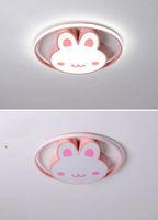 Lampa Led Sufitowa Plafon Dziecięcego Ściemniana Lumela + Pilot Króliczek
