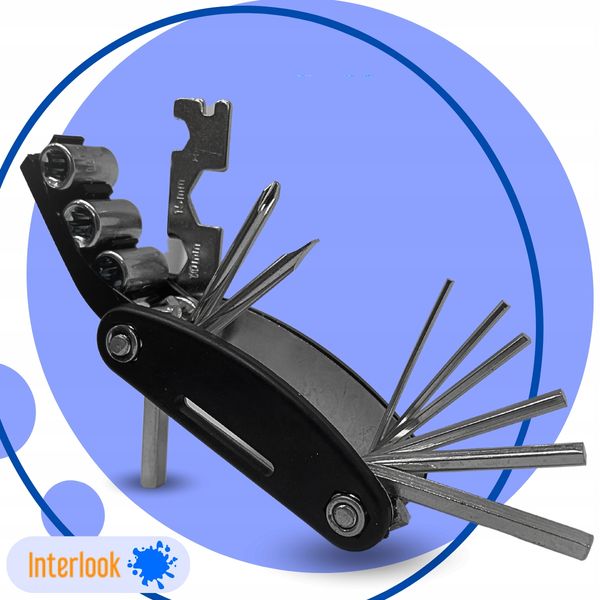 ZESTAW KLUCZY NARZĘDZI ROWEROWYCH MULTITOOL 16w1 zdjęcie 4