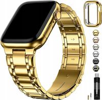PASEK DO ZEGARKA WATCH 42/44/45 MM ZŁOTY 22MM ZE STALI NIERDZEWNEJ