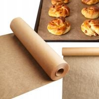 PAPIER DO PIECZENIA na rolce 50m SILIKONOWANY dwustronny brązowy DUŻA ROLKA