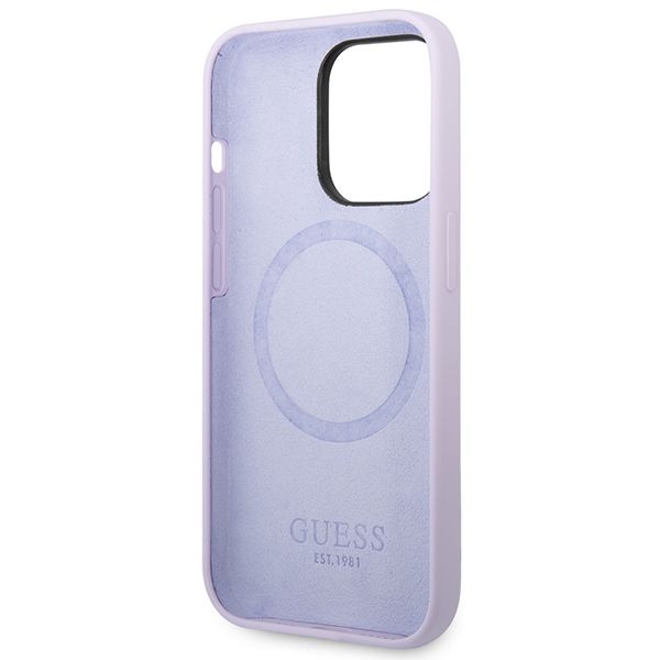 Etui Guess do iPhone 14 Pro, Fioletowy, MagSafe zdjęcie 7