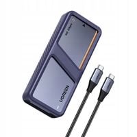Ugreen D703 Obudowa na SSD M.2 NVMe USB4 40Gb/s Z Chłodzeniem Do 8TB Szara