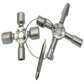 Uniwersalny klucz  10w1 do szafek skrzynek gazowych elektrycznych itp