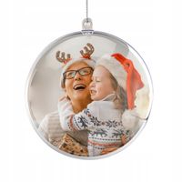 Bombka na choinkę ze zdjęciem 10 cm PREZENT ŚWIĘTA
