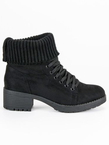 SZNUROWANE CZARNE BOTKI Rozmiar - 41 na Arena.pl