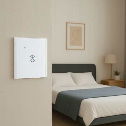 DOTYKOWY WŁĄCZNIK ŚWIATŁA SZKLANY FI60 LED BIAŁY WiFi Tuya SMART HOME na Arena.pl