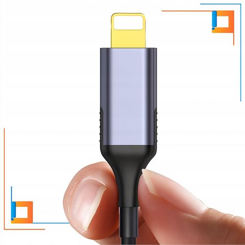 co2 kabel aux do iphone x 14 13 przejściówka adapter lightning mini jack 1m na Arena.pl