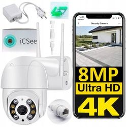 Kamera obrotowa zewnętrzna 4K UHD 8MP WIFI ICSEE na Arena.pl