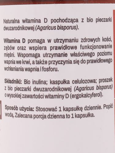 Bio Ergocalciferol 400iu Witamina D - PharmoVit - 60kaps na Arena.pl
