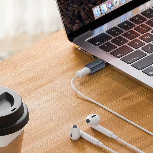 TECH-PROTECT ULTRABOOST AUDIO ADAPTER TYPE-C TO LIGHTNING GREY na Arena.pl