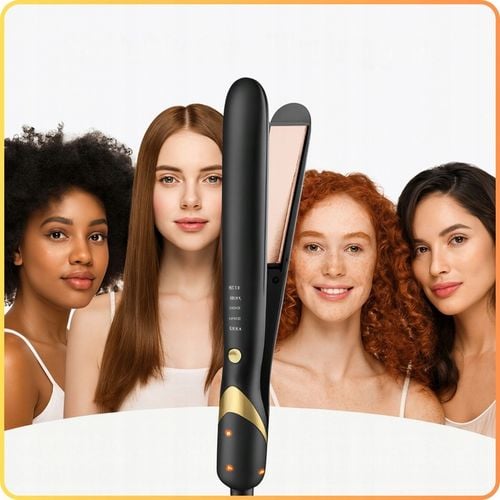 Prostownica do włosów ceramiczna 2w1 Jonizacja Kreci włosy Regulacja na Arena.pl