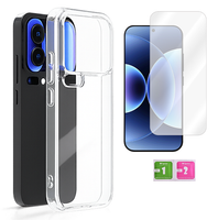 Etui silikonowe 2mm do XIAOMI 17 PRO case przezroczyste + szkło na ekran