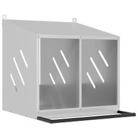 Gniazdo dla kur z 2 przegrodami, ocynkowane