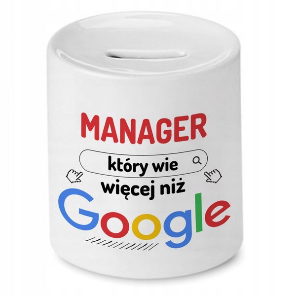 Skarbonka Dla Menagera Na Urodziny Prezent Z Nadrukiem Ze Zdjęciem zdjęcie 1