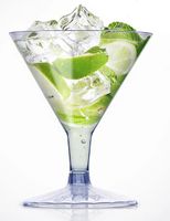 KIELISZKI PLASTIKOWE PUCHARKI KUBKI DO DRINKÓW KOKTAJLI LODÓW DESERÓW 8 SZT