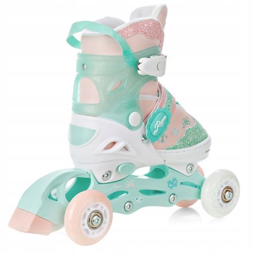 Rolki Wrotki 3w1 Regulowane RAVEN Mireia 30-33 Kółka LED na Arena.pl